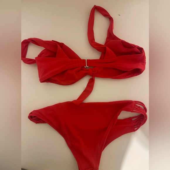 Red Swim Suit Womens Bikini - Picture 2 of 2